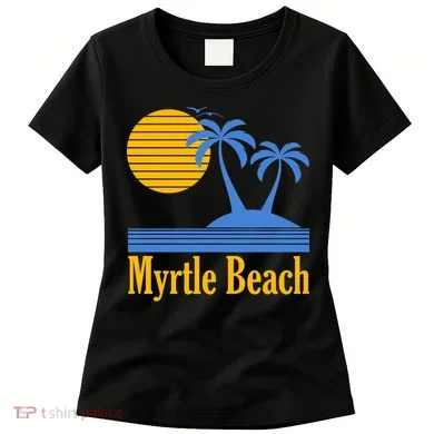 Myrtle Beach Summer Palm Tree Women's T-Shirt