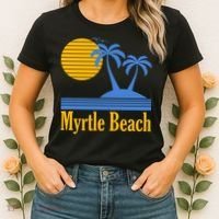 Myrtle Beach Summer Palm Tree Women's T-Shirt thumb 2