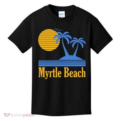 Myrtle Beach Summer Palm Tree Kids T-Shirt