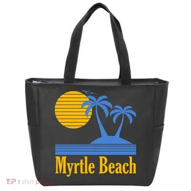 Myrtle Beach Summer Palm Tree Tote Bag