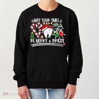 May Your Smile Be Merry Bright Christmas Holiday Season Women's Sweatshirt thumb 0