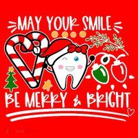 May Your Smile Be Merry Bright Christmas Holiday Season Apron thumb 3