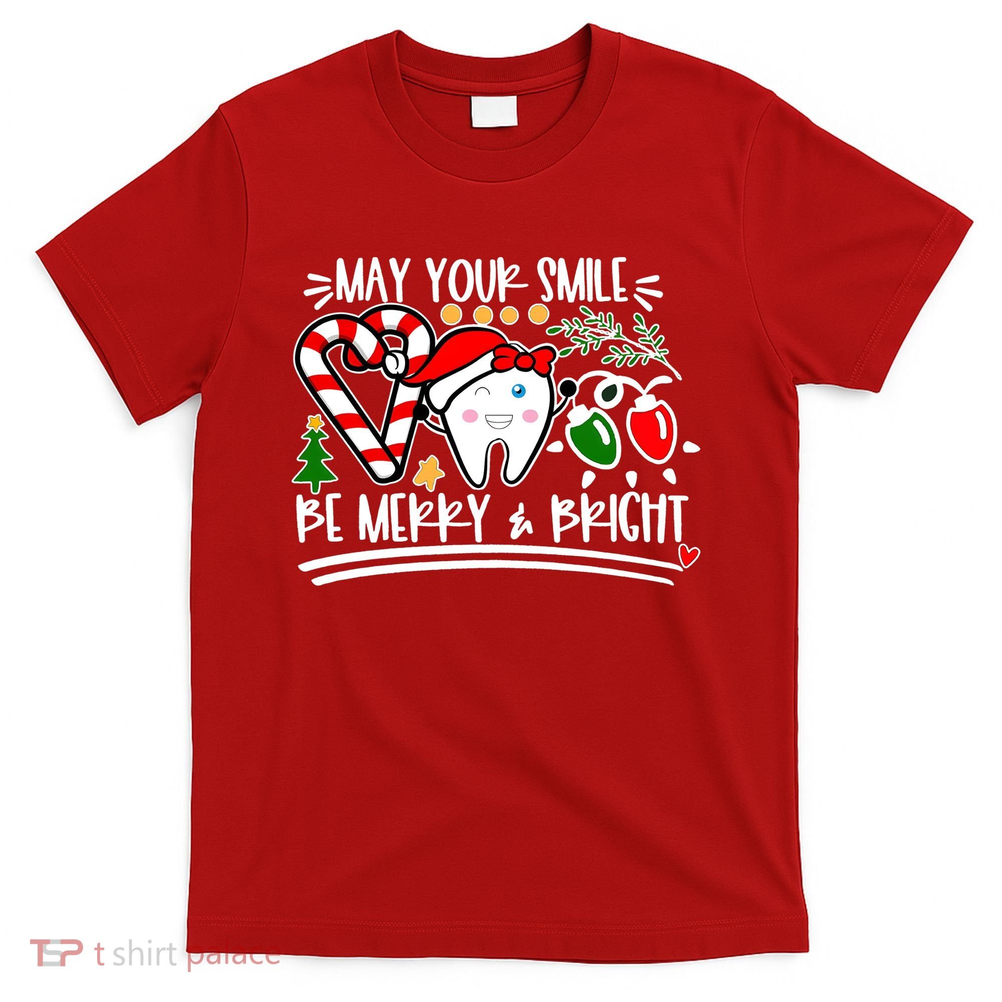 May Your Smile Be Merry Bright Christmas Holiday Season T-Shirt