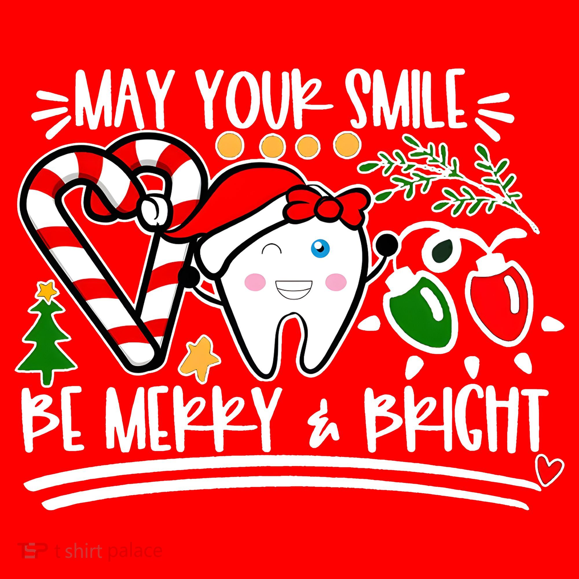 May Your Smile Be Merry Bright Christmas Holiday Season Mousepad