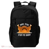Mmm Yeah Stuff Me Daddy Sexy Funny Thanksgiving Turkey Backpack thumb 0