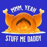Mmm, Yeah Stuff Me Daddy Sexy Funny Thanksgiving Turkey Coaster thumb 2