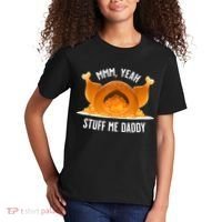 Mmm Yeah Stuff Me Daddy Funny Thanksgiving Turkey Kids T-Shirt thumb 2