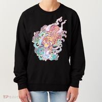 Mystical Tiger Tattoo Design Women's Sweatshirt thumb 0