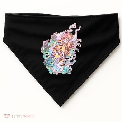 Mystical Tiger Tattoo Design USA-Made Doggie Bandana