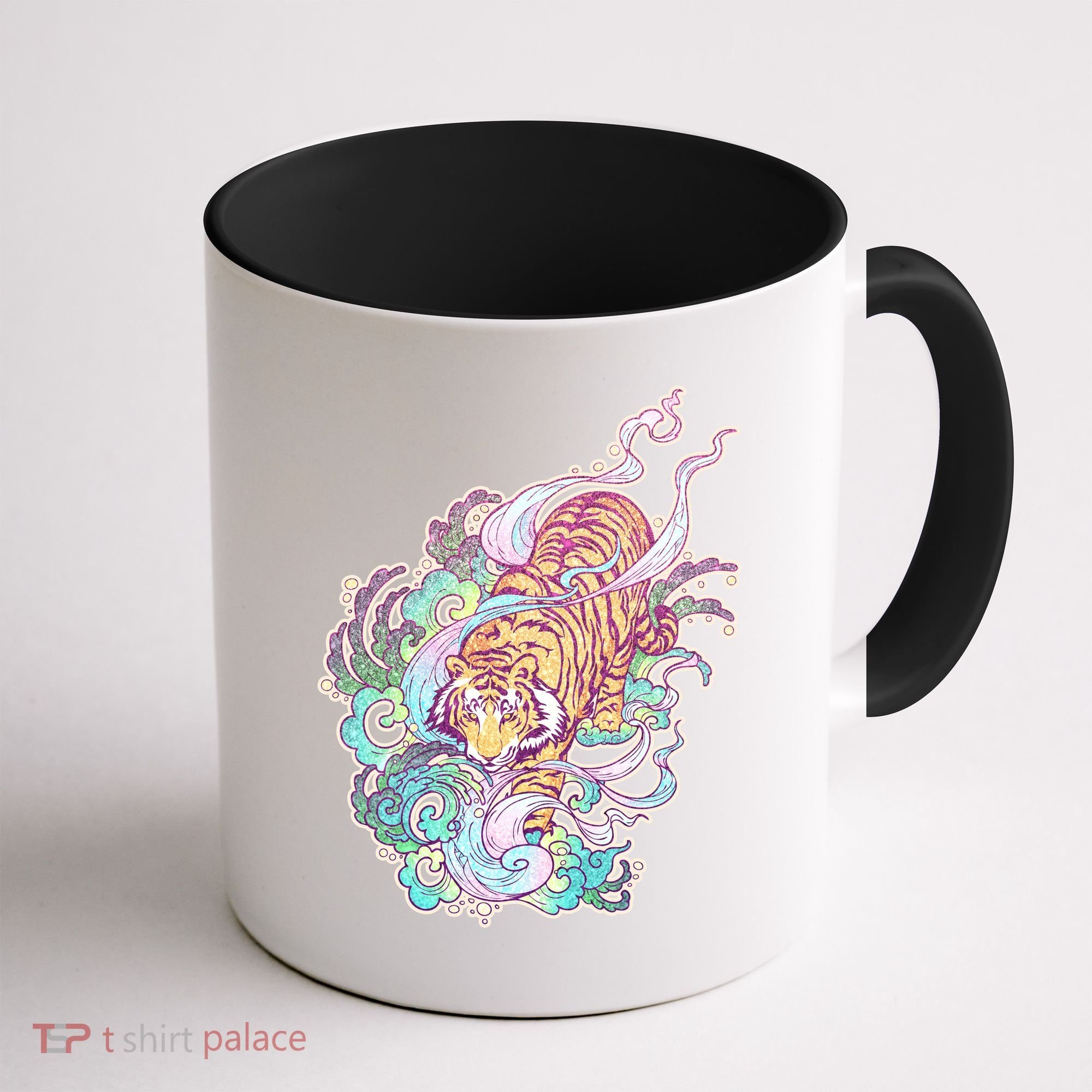 Mystical Tiger Tattoo Design Coffee Mug