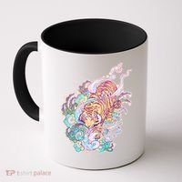 Mystical Tiger Tattoo Design Coffee Mug thumb 0