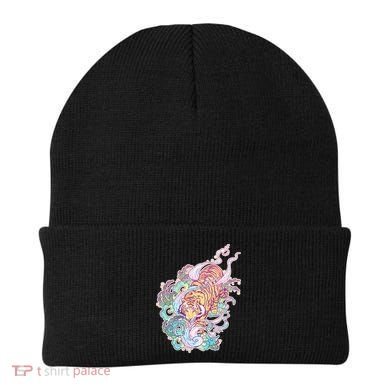 Mystical Tiger Tattoo Design Beanie
