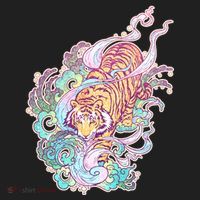 Mystical Tiger Tattoo Design Beanie thumb 2