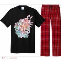 Mystical Tiger Tattoo Design Pajama Set thumb 0