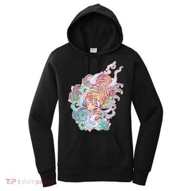 Mystical Tiger Tattoo Design Women's Hoodie
