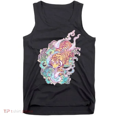 Mystical Tiger Tattoo Design Tank Top