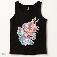 Mystical Tiger Tattoo Design Tank Top thumb 2