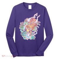 Mystical Tiger Tattoo Design Long Sleeve Shirt thumb 0