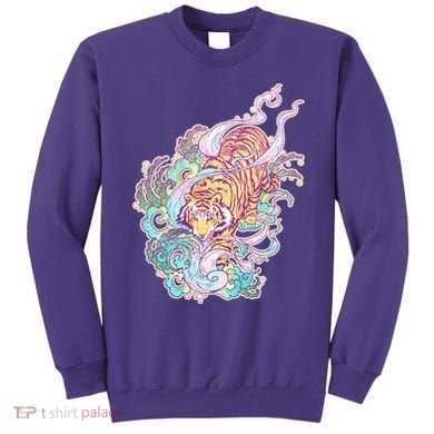 Mystical Tiger Tattoo Design Sweatshirt