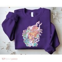 Mystical Tiger Tattoo Design Sweatshirt thumb 2