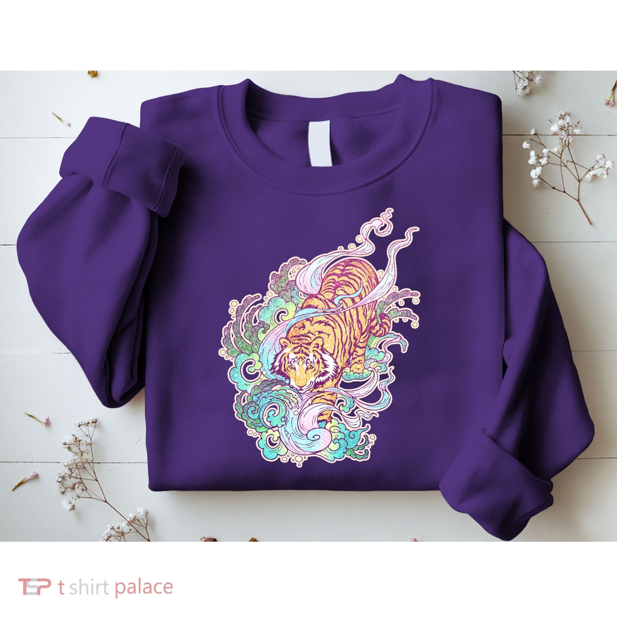 Mystical Tiger Tattoo Design Sweatshirt