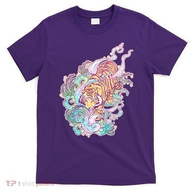 Mystical Tiger Tattoo Design T-Shirt