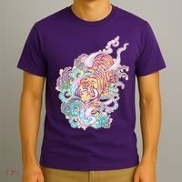 Mystical Tiger Tattoo Design T-Shirt thumb 3
