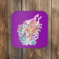 Mystical Tiger Tattoo Design Coaster thumb 0