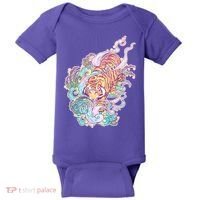Mystical Tiger Tattoo Design Baby Bodysuit thumb 0
