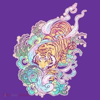 Mystical Tiger Tattoo Design Toddler Hoodie thumb 2