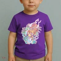 Mystical Tiger Tattoo Design Toddler T-Shirt thumb 2