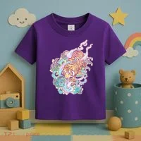 Mystical Tiger Tattoo Design Toddler T-Shirt thumb 3