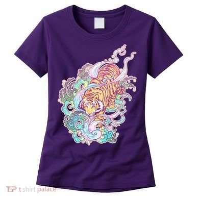 Mystical Tiger Tattoo Design Women's T-Shirt