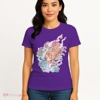 Mystical Tiger Tattoo Design Women's T-Shirt thumb 4