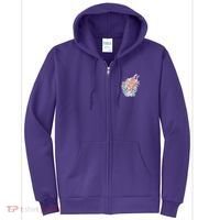 Mystical Tiger Tattoo Design Full Zip Hoodie thumb 0