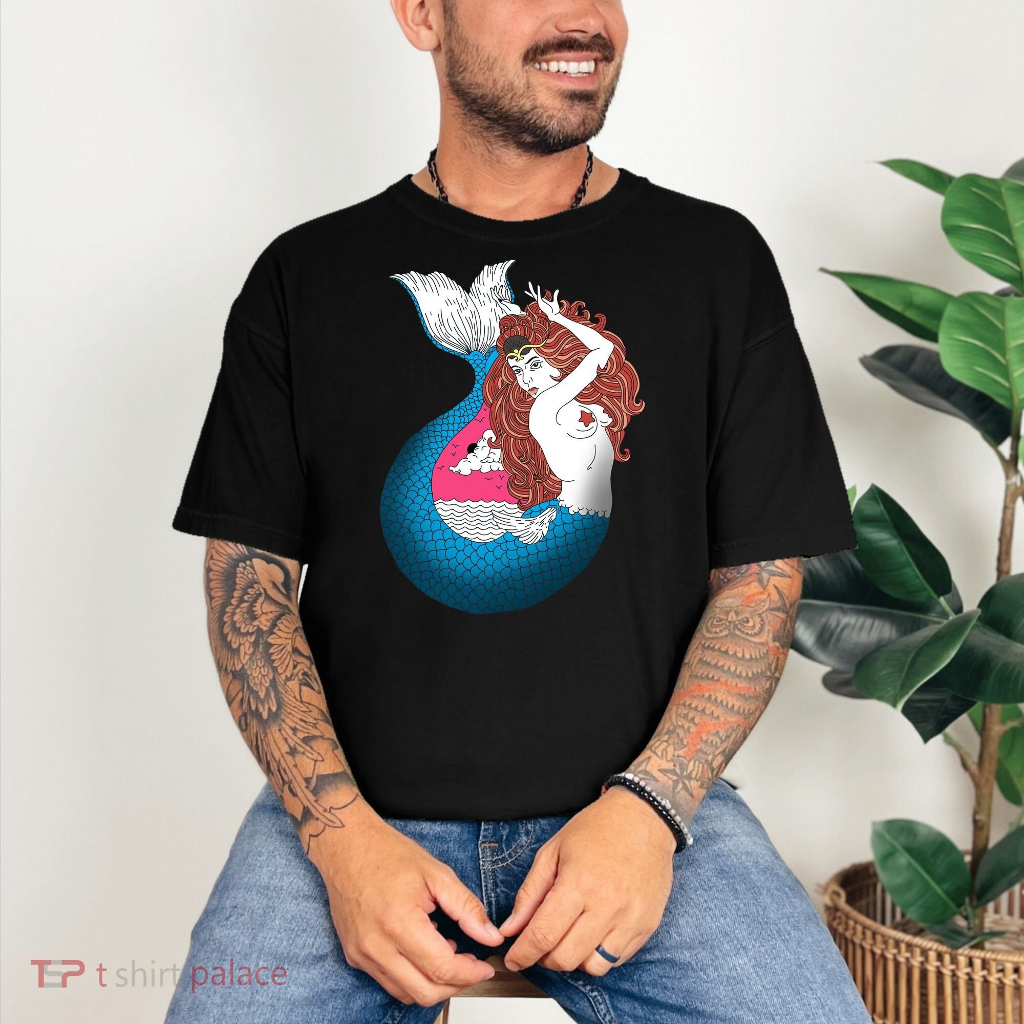 Mythical Abstract Mermaid Comfort Colors T-Shirt