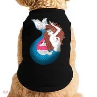 Mythical Abstract Mermaid Doggie Tank thumb 0