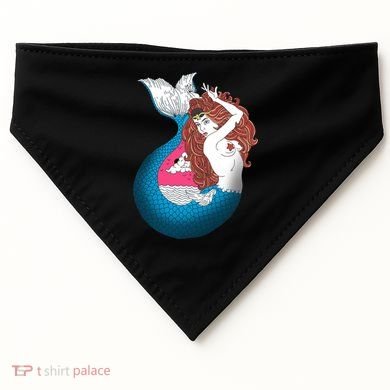 Mythical Abstract Mermaid USA-Made Doggie Bandana