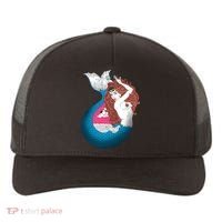 Mythical Abstract Mermaid Yupoong Adult 5-Panel Trucker Hat thumb 0