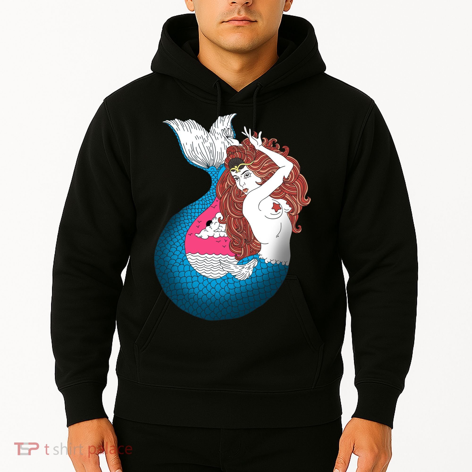 Mythical Abstract Mermaid Hoodie
