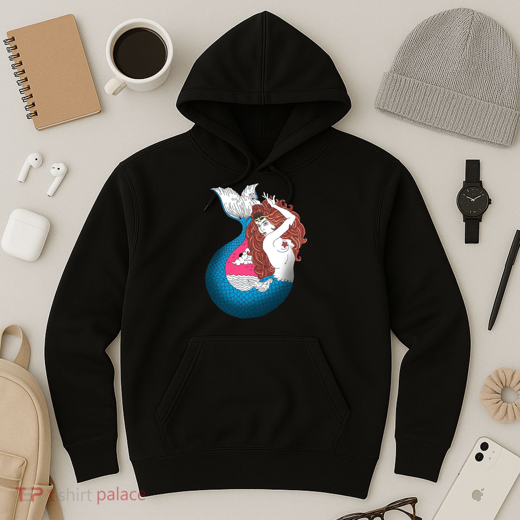 Mythical Abstract Mermaid Hoodie