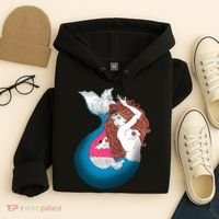 Mythical Abstract Mermaid Hoodie thumb 4