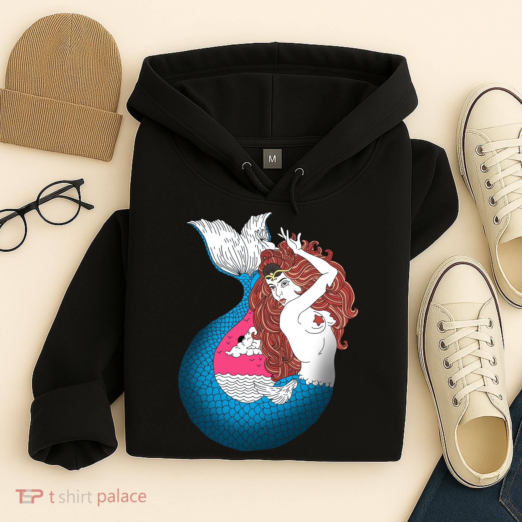 Mythical Abstract Mermaid Hoodie
