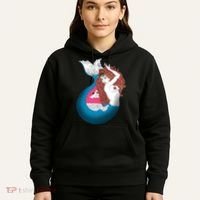 Mythical Abstract Mermaid Hoodie thumb 5