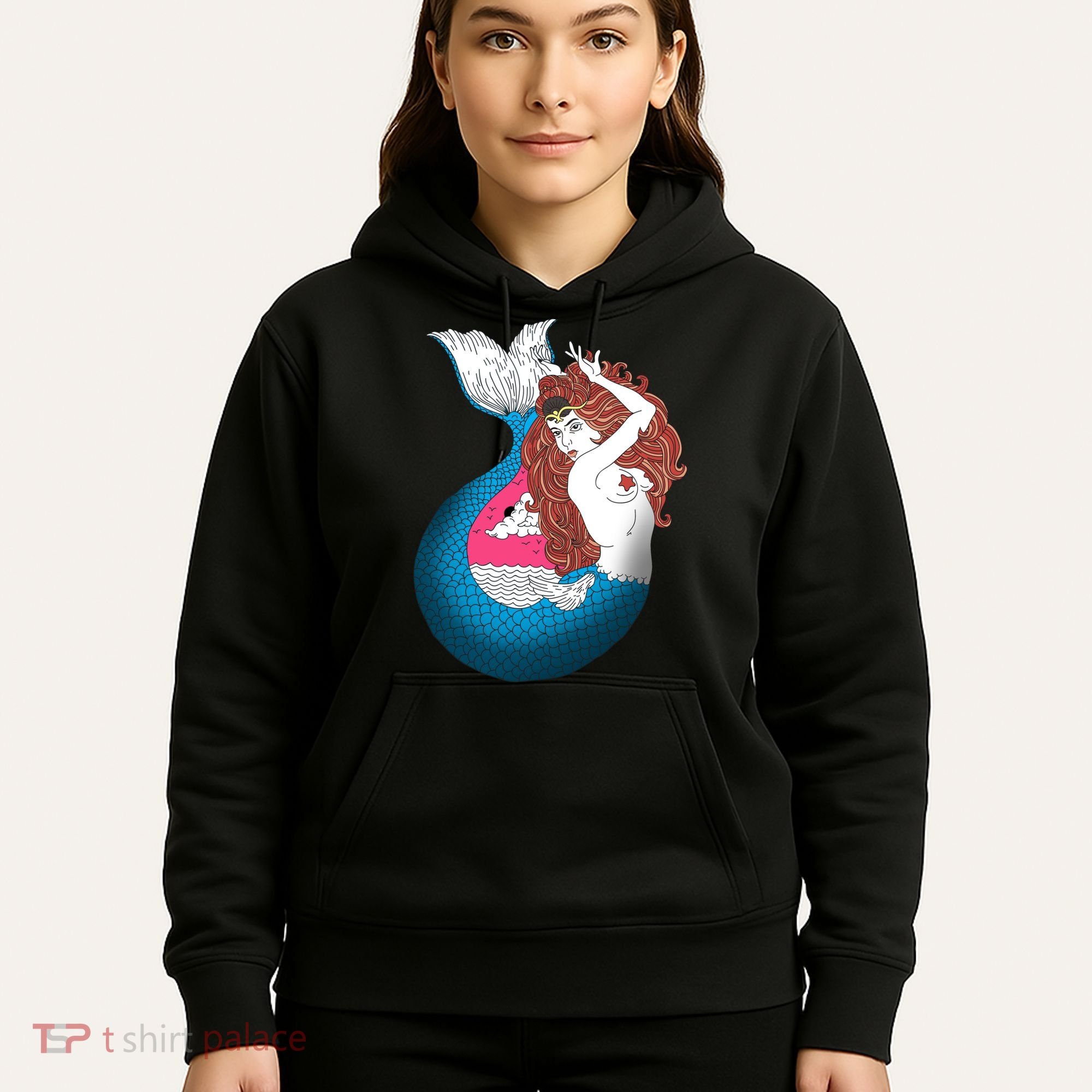 Mythical Abstract Mermaid Hoodie
