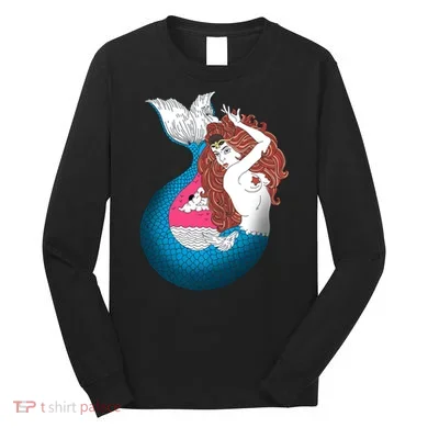 Mythical Abstract Mermaid Long Sleeve Shirt
