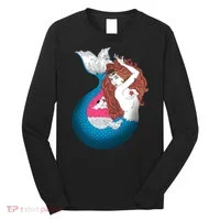 Mythical Abstract Mermaid Long Sleeve Shirt thumb 0