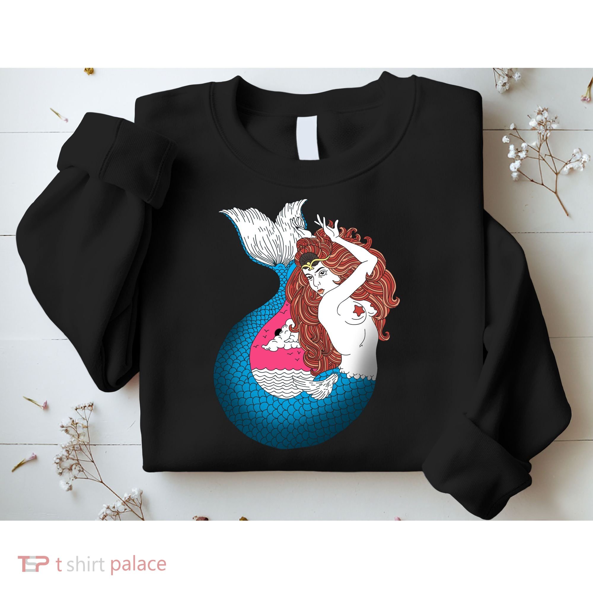 Mythical Abstract Mermaid Sweatshirt