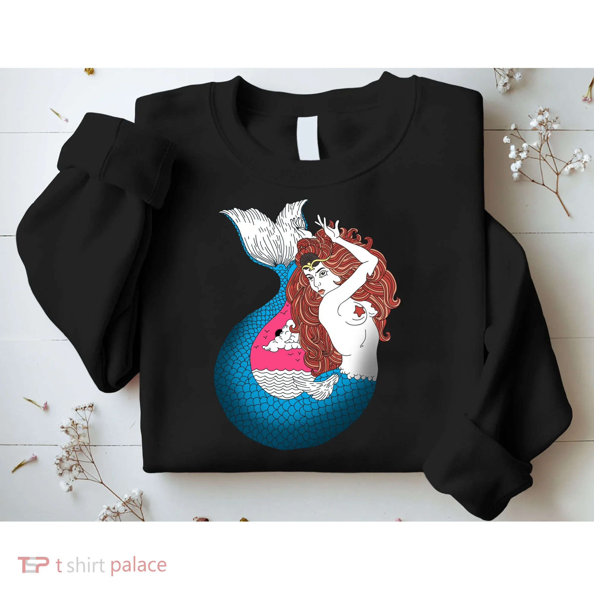 Mythical Abstract Mermaid Sweatshirt