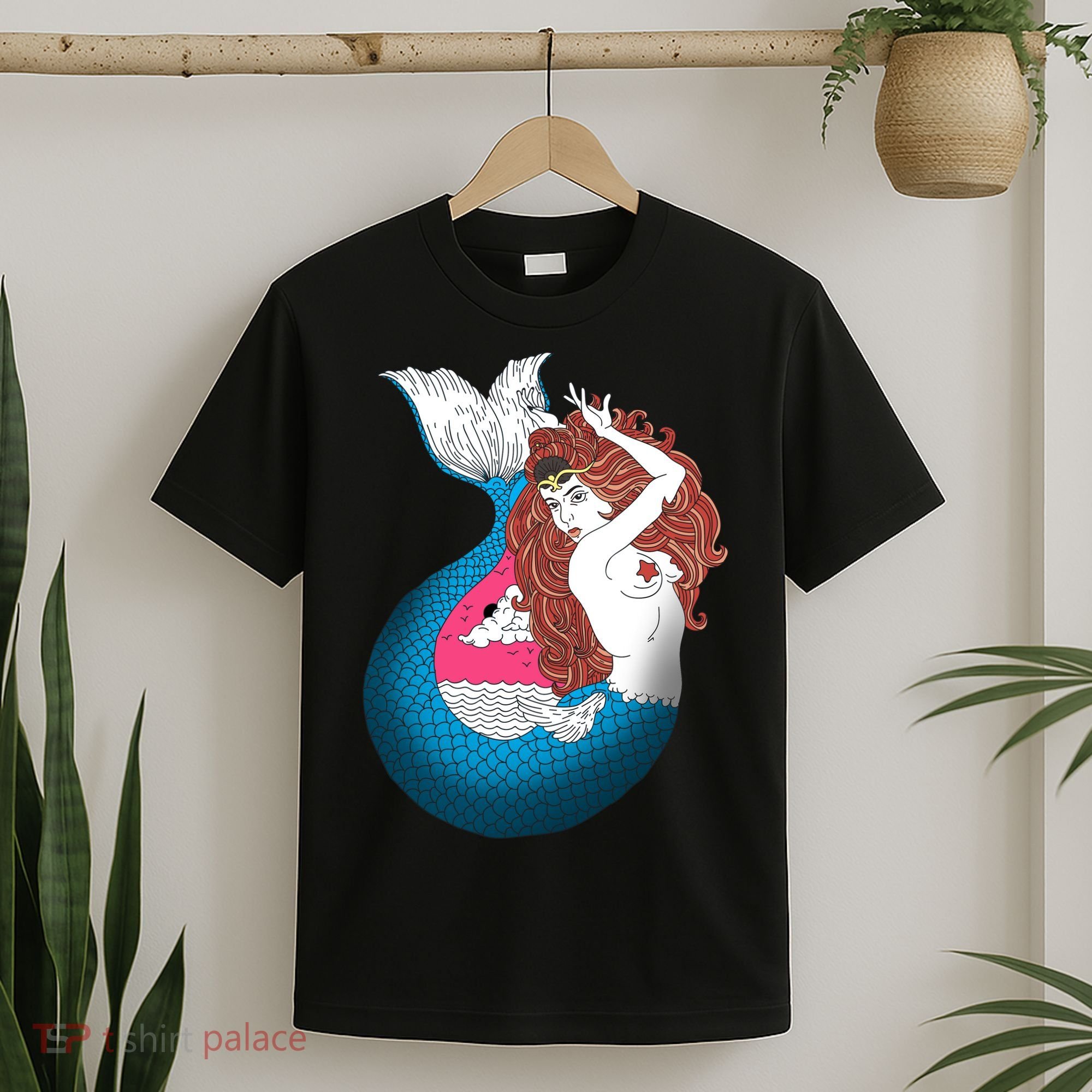 Mythical Abstract Mermaid T-Shirt